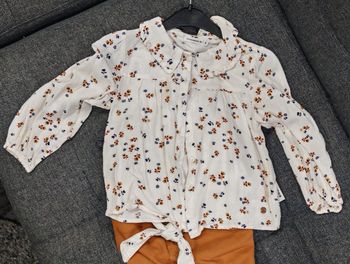 Ensemble chemise et pantalon fille  lulu castagnette 