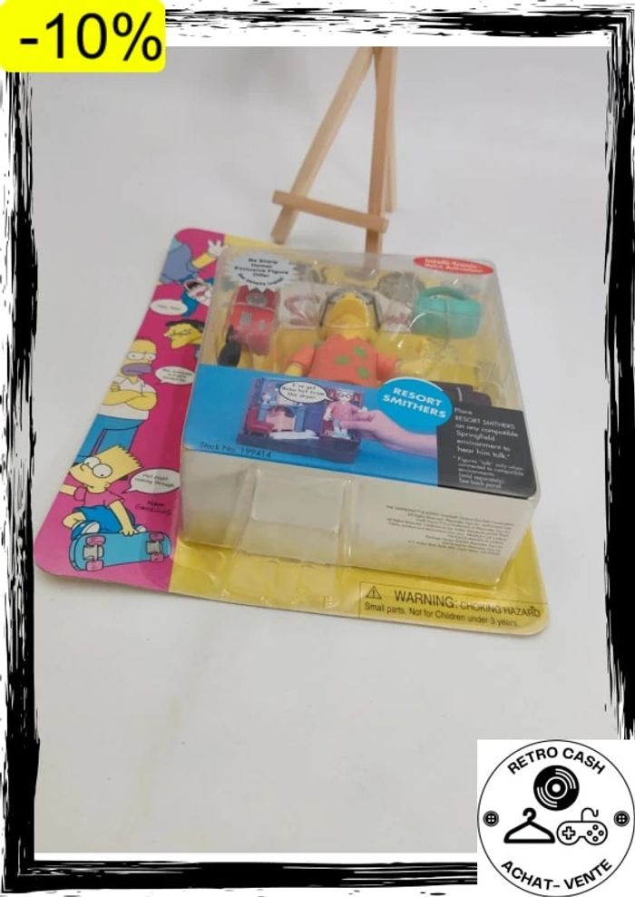 Playmates Simpsons World of Springfield Resort Smithers Figure Sealed - photo numéro 4