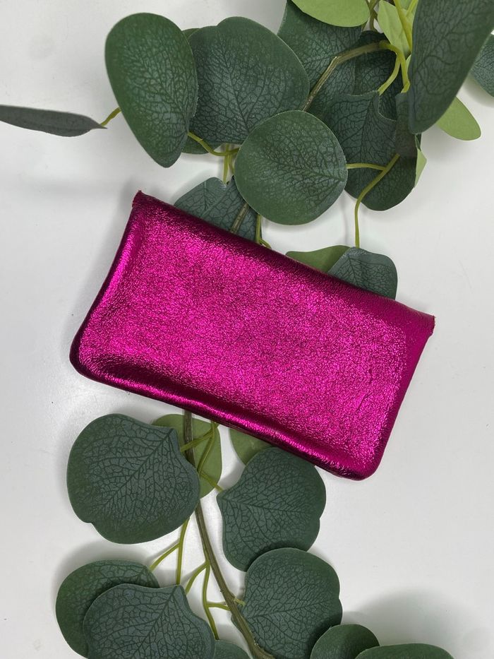 Pochette à paillettes rose fuchsia - photo numéro 3