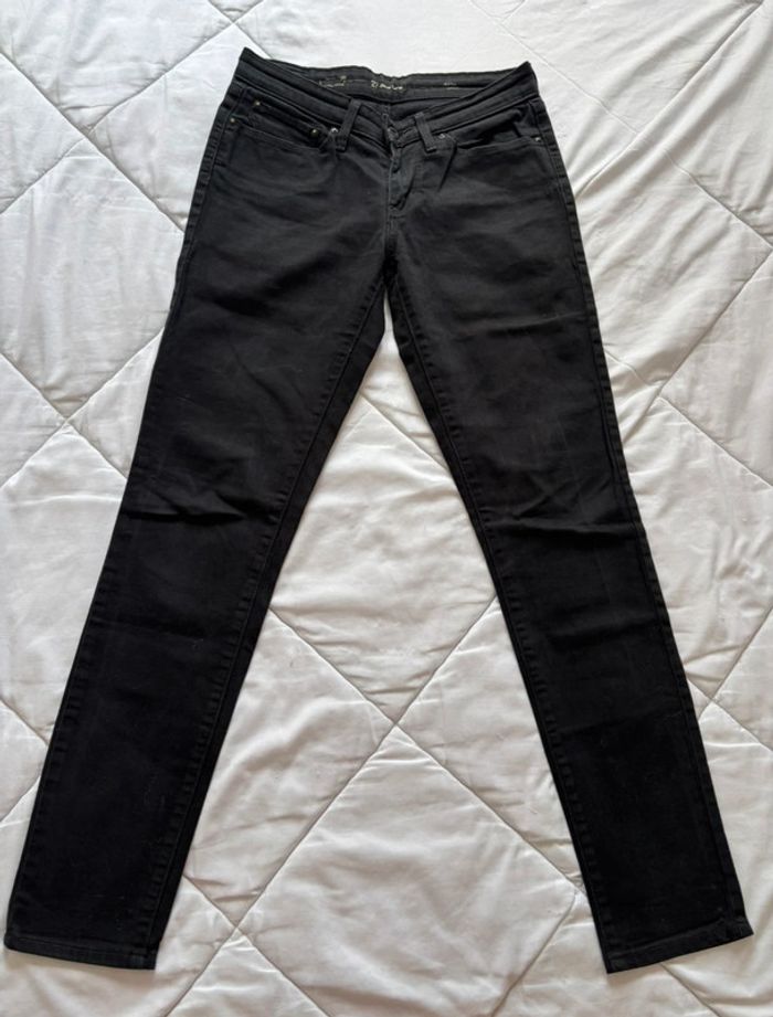 Jean levi’s noir demi curve slim femme mi taille / taille basse taille S/36 L32 - photo numéro 5