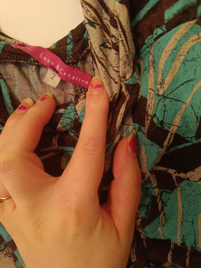 Robe d'été tropicale Luxe & Création - Taille 2 (M) - photo numéro 3