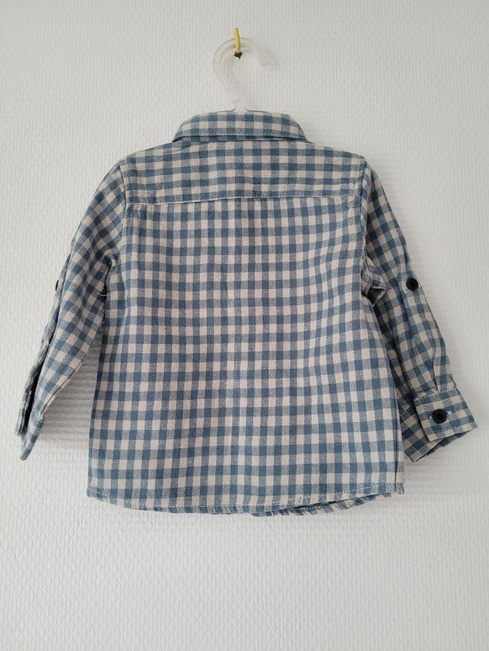 Chemise à carreaux Mini Rebel 6 mois TBE - photo numéro 3