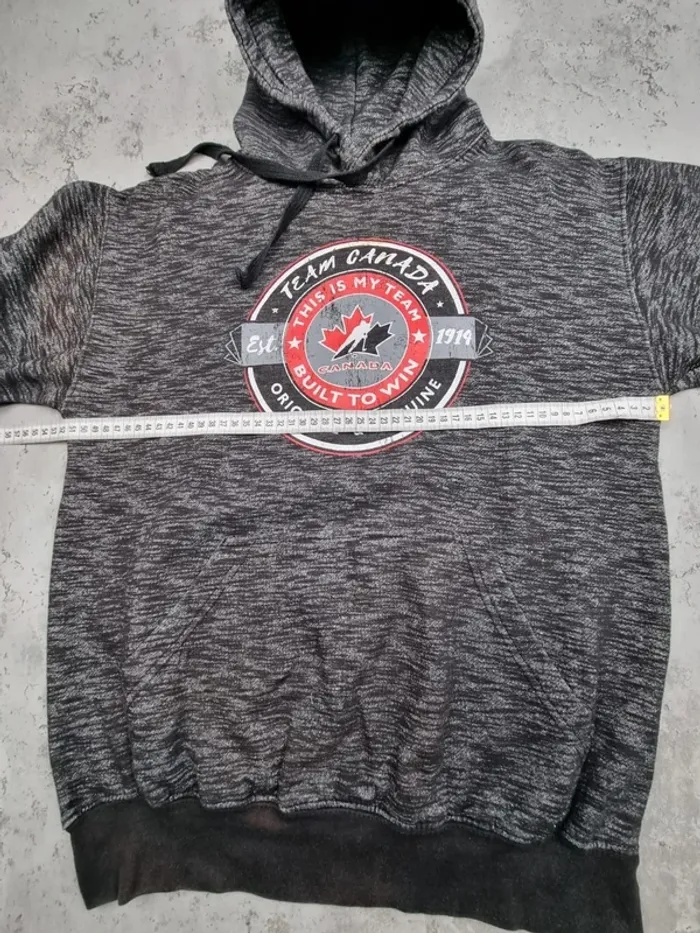 Pull à capuche Team Canada noir – Taille S Homme - photo numéro 6