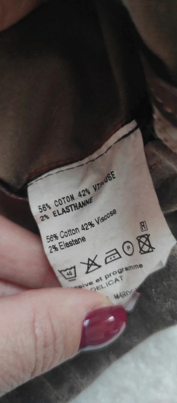 Veste blazer en velours marron Saint Hilaire 42 - photo numéro 7
