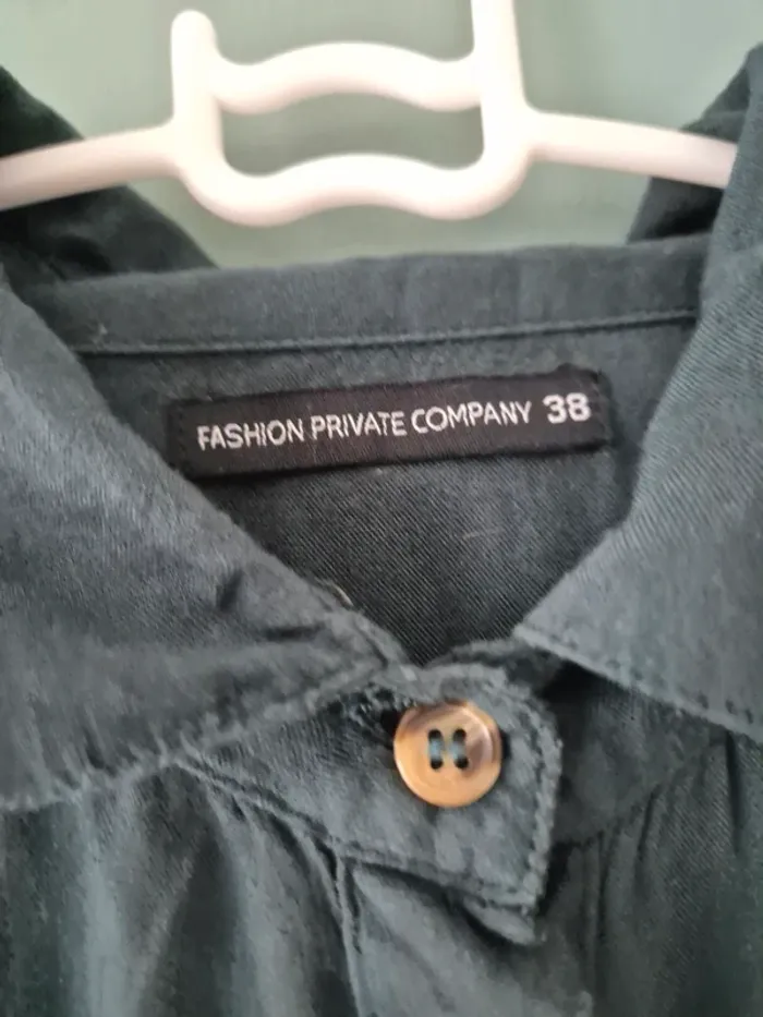 Chemise Blouse vert sapin ample femme taille 38 fashion private company - photo numéro 2