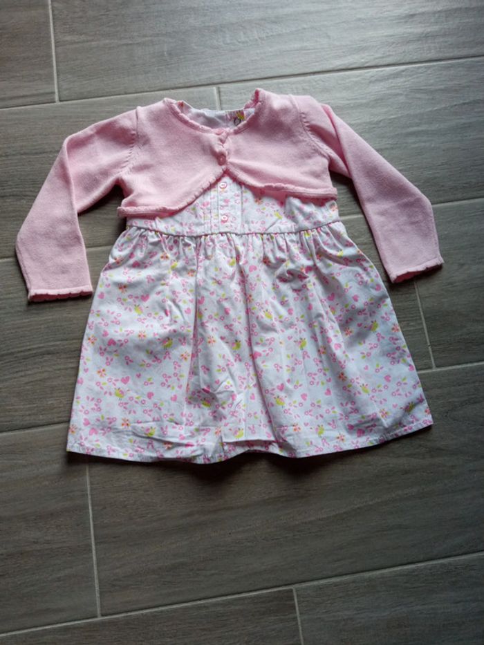 Robe fleurie In extenso 80 cm + boléro - photo numéro 5