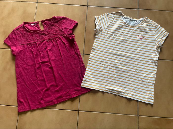 Lot t shirts fille 10 ans