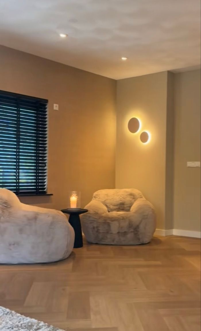 Deux appliques murale beige 25 et 18 cm - photo numéro 2