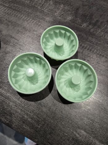 Lots de 3 mini moules marbré cake en silicone