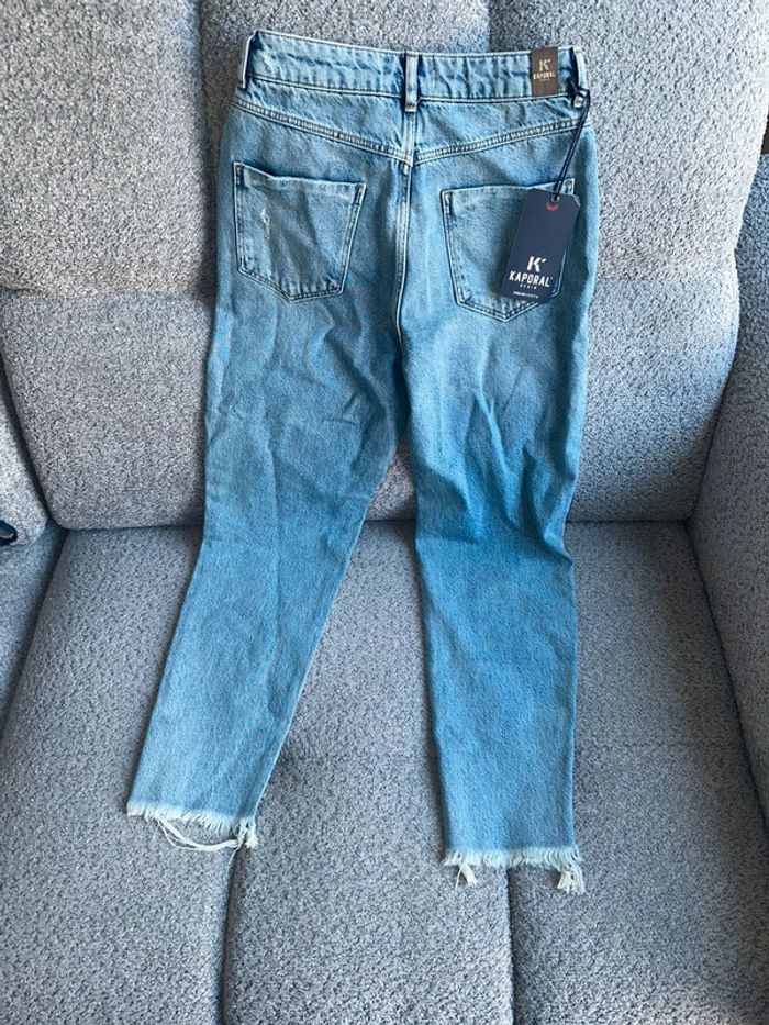 Jean mom bleu taille haute Kaporal W26 - photo numéro 2