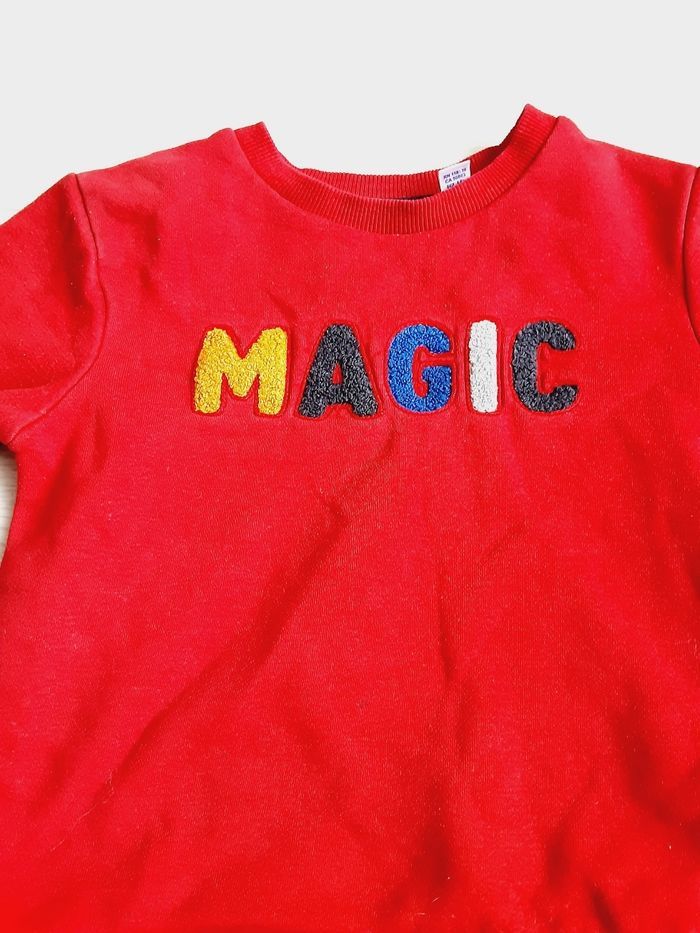 Vêtement garçon pull rouge Okaïdi 5 ans - photo numéro 2