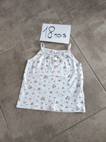 Tee shirt bretelles Vertbaudet 18 mois