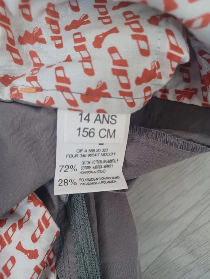Pantalon pattes d'éléphant gris enfant DDP - photo numéro 11
