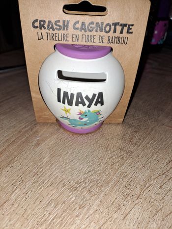 Tirelire prénom inaya neuf