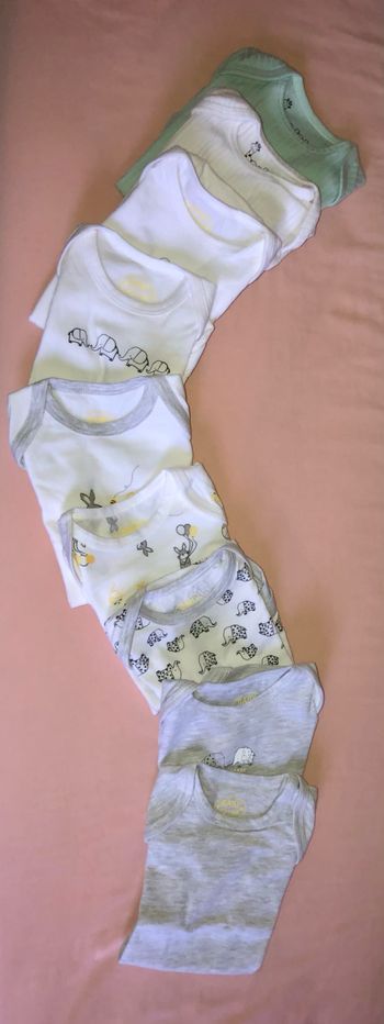 Lot 9 Bodies Garçon Neufs - 0/1mois