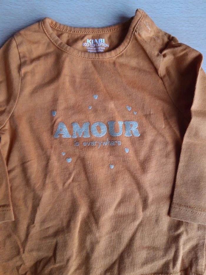 Tee-shirt manches longues Kiabi 3 mois - photo numéro 2