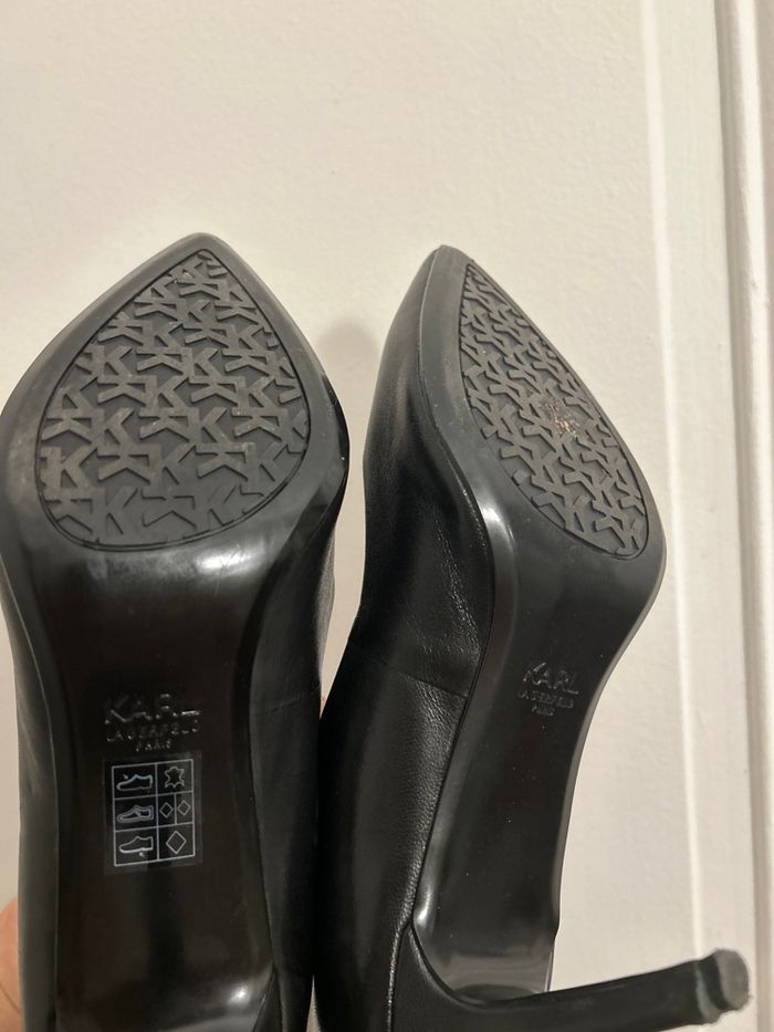 Sublimes escarpins noires Karl Lagerfeld taille 37. - photo numéro 9