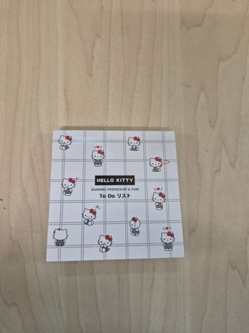 Mini bloc memo Sanrio Hello Kitty "To do List"