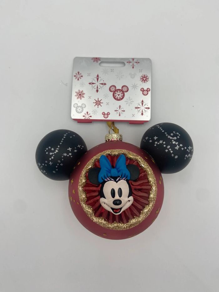 Ornement / boule Disney Store Objet décoratif de Noel Minnie Mouse à Suspendre