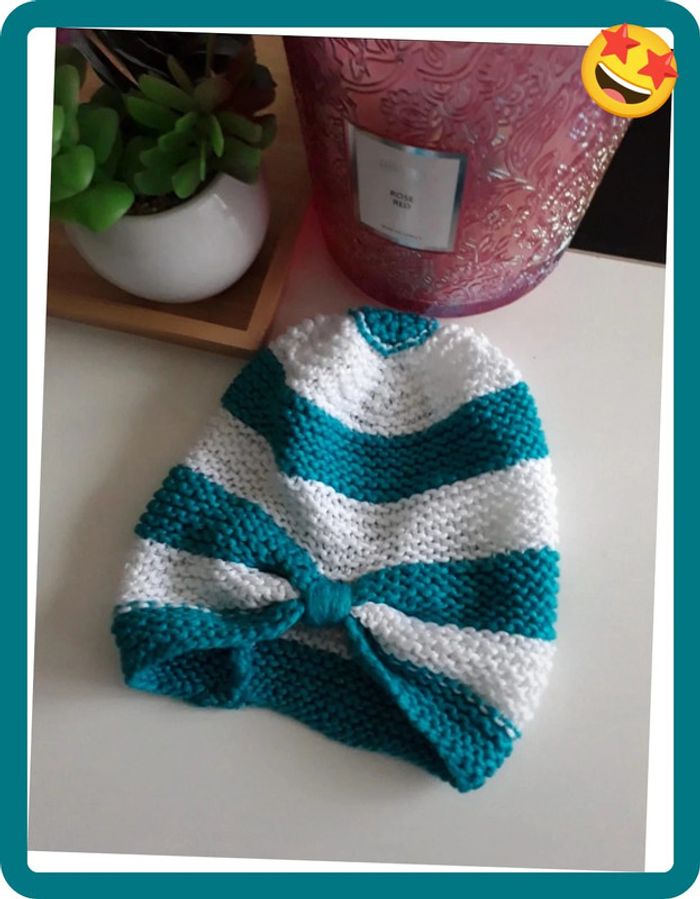 Bonnet en Laine pour bébé🌿💝 - photo numéro 2