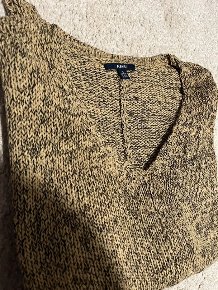Petit pull marrond manche 3/4 Kiabi - photo numéro 2