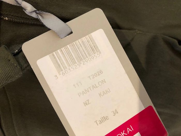 Pantalon kaki Kookaï taille 34 neuf avec étiquette - photo numéro 8