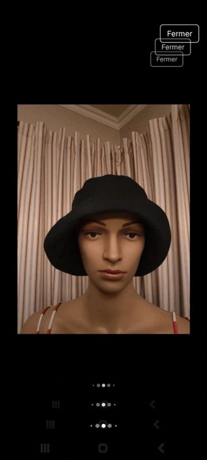 Jolie Chapeau femme noir Andres taille M 58cm - photo numéro 7