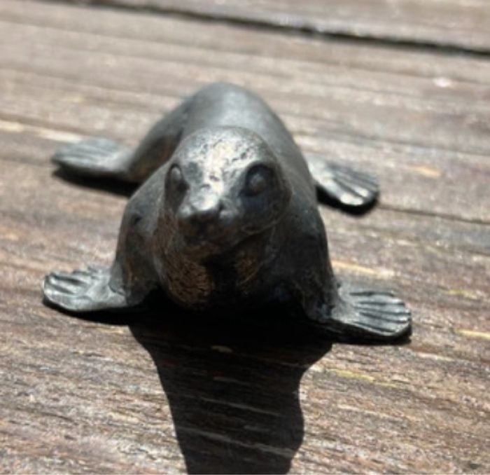 Figurine otarie en étain fin et massif signée Michel Laude - photo numéro 6