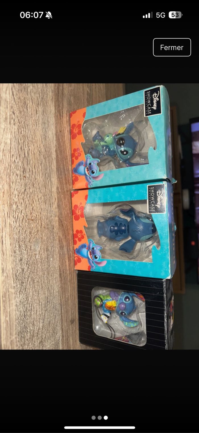 Lot 3 figurine Stitch - photo numéro 2