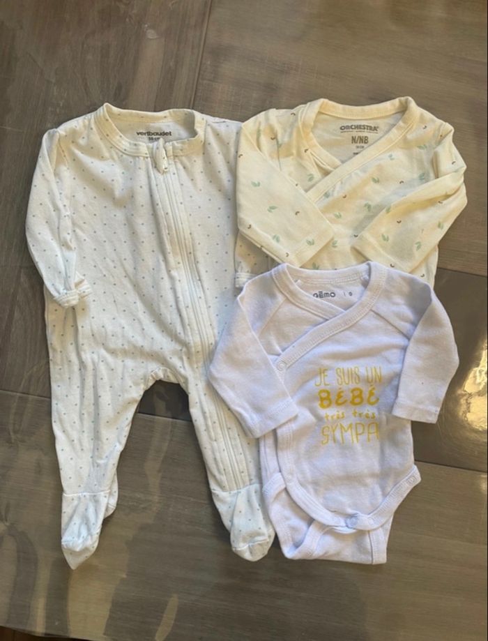 Lot vêtements naissance