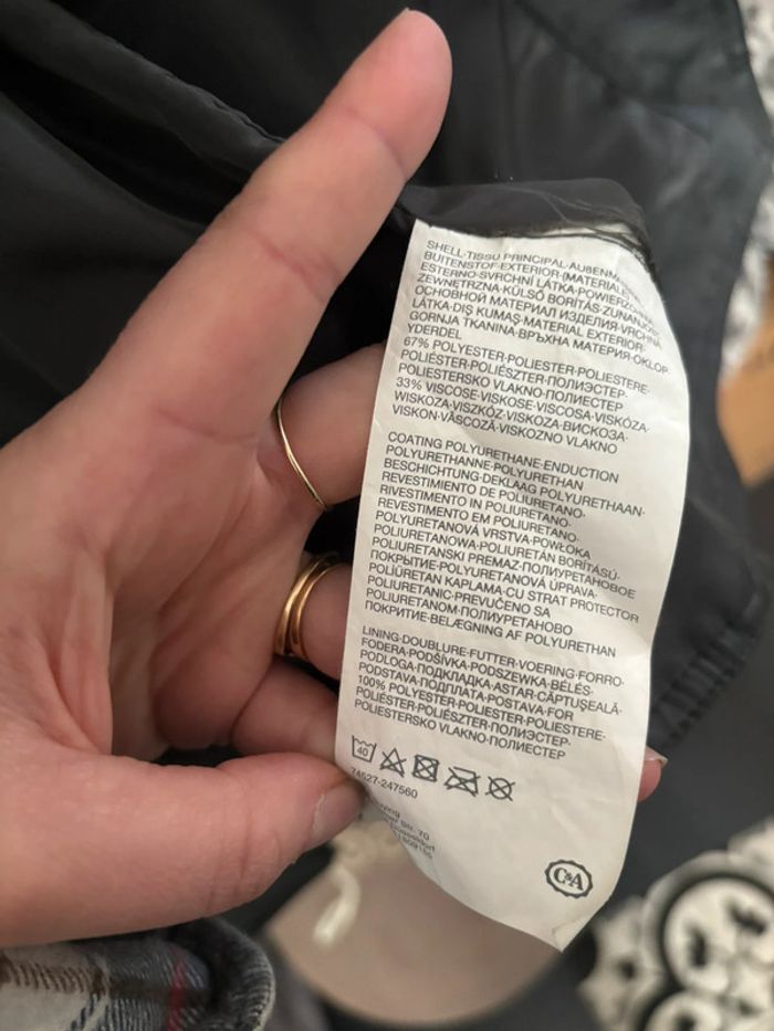 Veste grise effet cuir C&A - Taille 16 ans - photo numéro 5