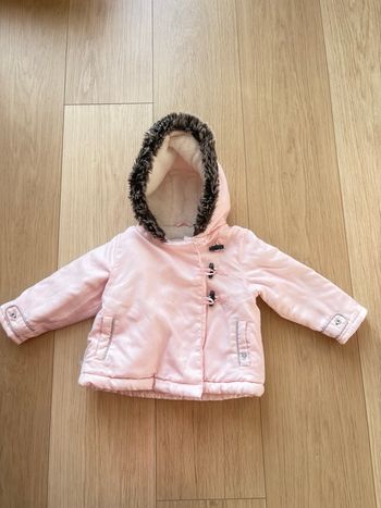 Manteau Obaïbi rose clair 24 mois