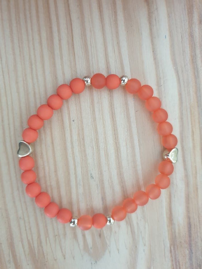 Bracelet perles rouges