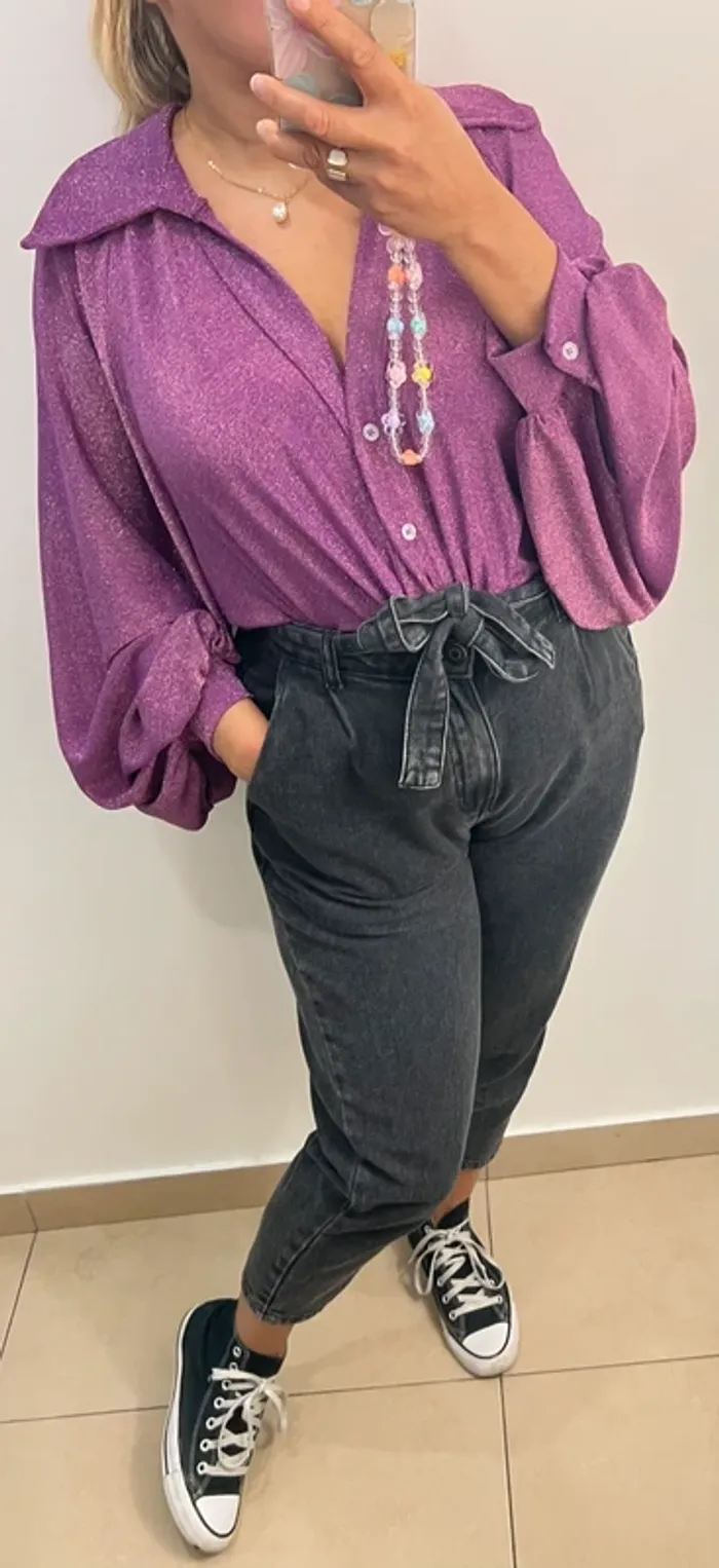 Chemise Manches Bouffantes Moment - photo numéro 4