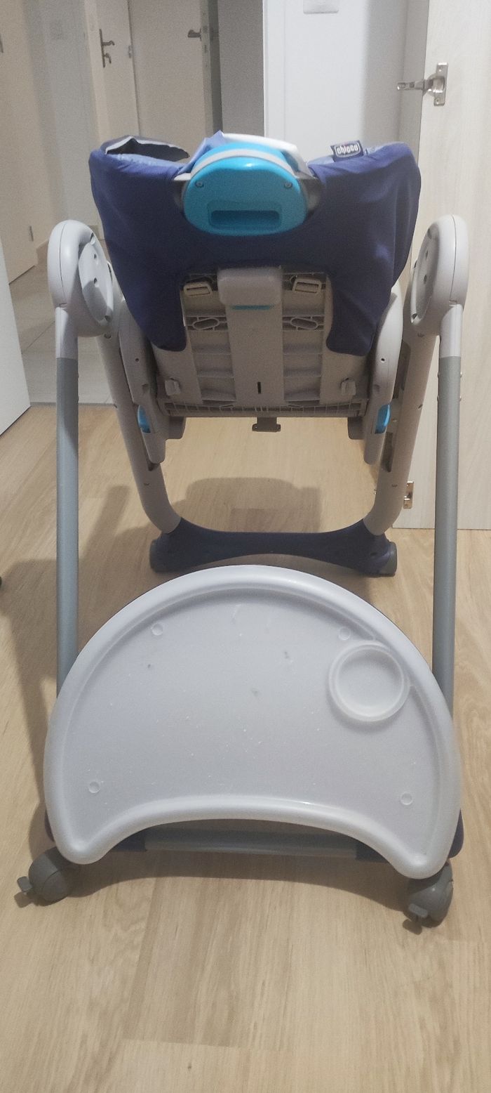 Chaise haute transat évolutif Chicco Polly 2 Start Shark - photo numéro 3