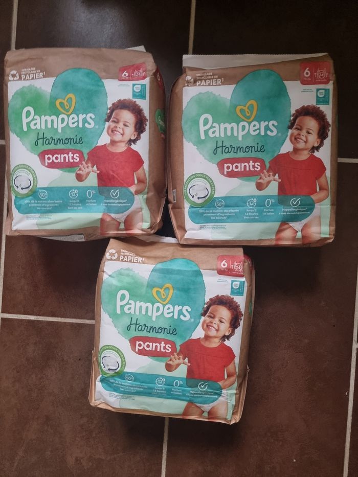 72 couches taille 6 pampers harmonie