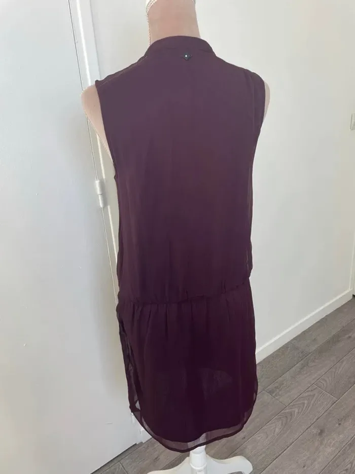 Robe prune Bonobo taille S Voilage - photo numéro 7