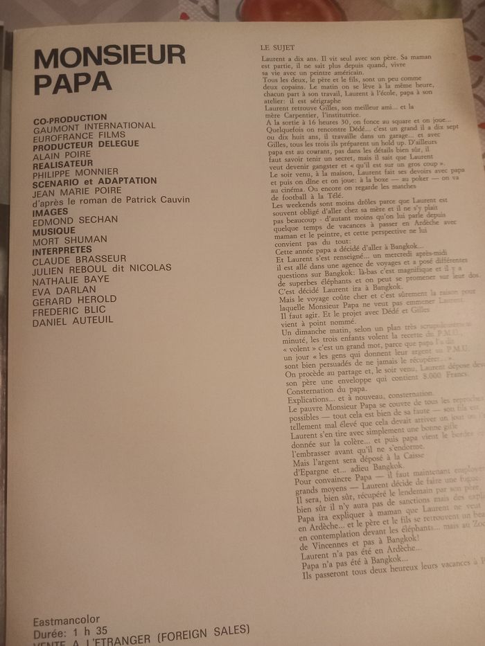 Affiche et synopsis du film : Monsieur papa - photo numéro 4