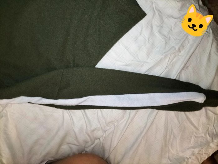 Pull vert ligne blanche XS undiz - photo numéro 2