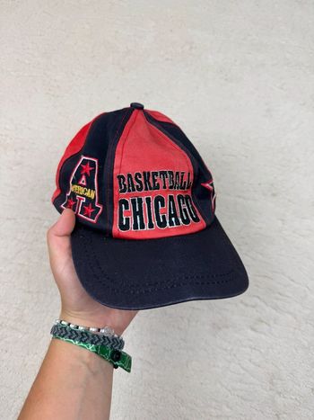 Casquette Chicago Bulls Vintage NBA Noir et rouge