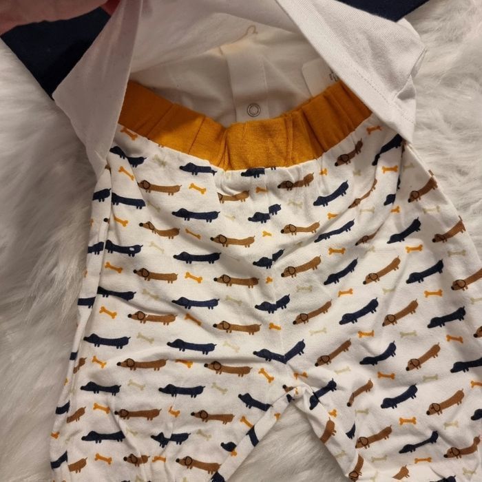 NEUF 😍🤩💙💙superbe pyjama 2 pièces coton  6 mois garçon💙💙😍🤩 - photo numéro 4