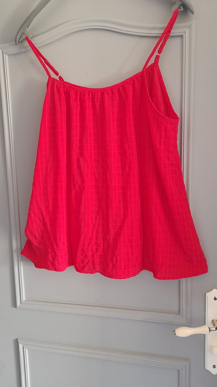 Tee-shirt à  bretelles rouge