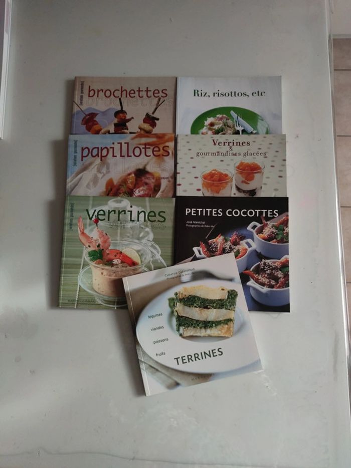 Lot 7 livres de recettes