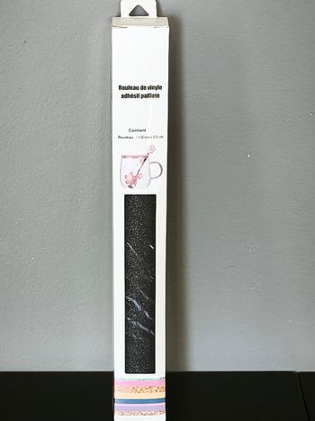 Rouleau de vinyle adhésif pailleté