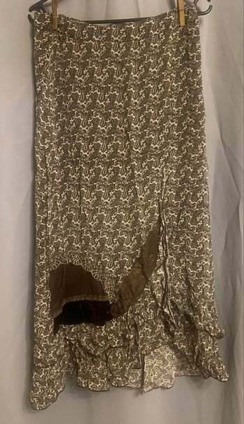 Jupe longue à motifs »Astuces »marrons et beiges