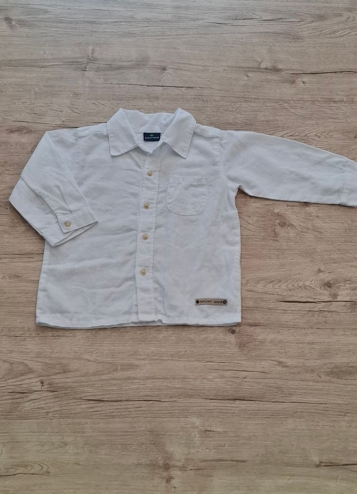 Chemise en lin 12 mois