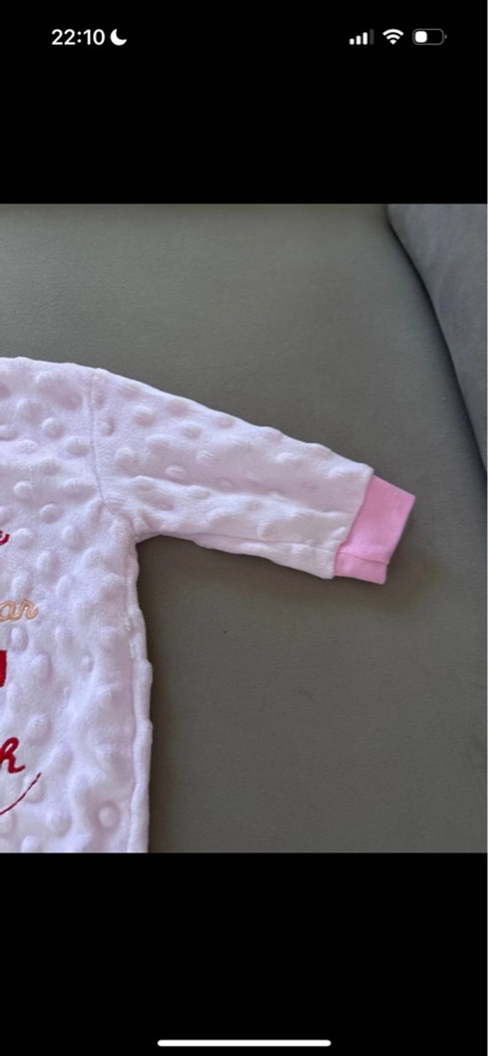 Pyjama Grenouillère Rose - Taille 0 naissance - photo numéro 5