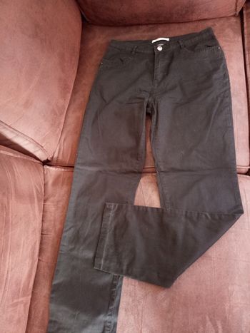 Pantalon Noir uni T38 "I. Quing" - En parfait état