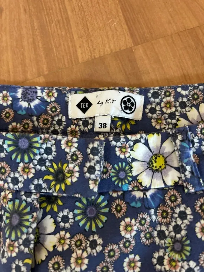 Tex pantalon à fleurs 38 - photo numéro 3