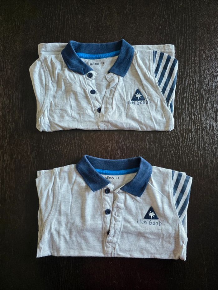 Lot de polos a manches longues en 3 ans